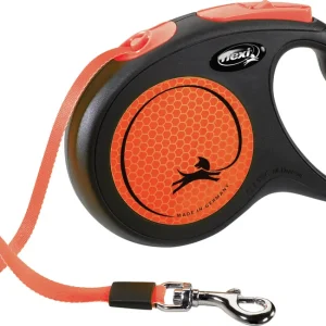 Flexi New Neon Gurt M 5 Meter neonorange Roll-Leine für Hunde Online Kaufen